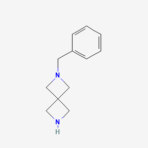 Chemical structure of 2-Benzyl-2,6-diazaspiro[3.3]heptane