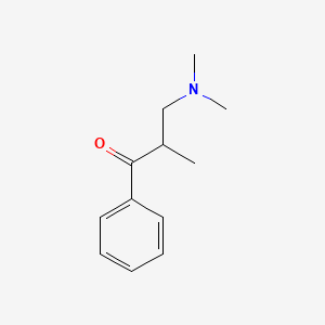 Chemical structure of 3-(Dimethylamino)-2-methylpropiophenone