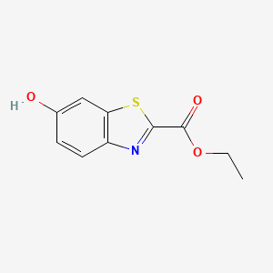 Chemical structure of Ethyl 6-hydroxybenzo[d]thiazole-2-carboxylate