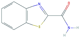 Chemical structure of 2-Benzothiazolecarboxamide