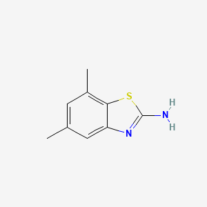Chemical structure of 5,7-Dimethyl-1,3-benzothiazol-2-amine