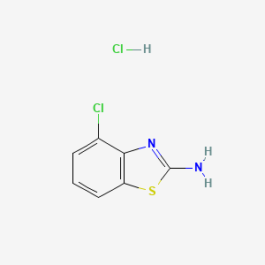 Chemical structure of 2-Amino-4-chloro-benzothiazole hydrochloride