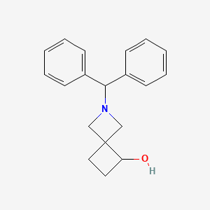 Chemical structure of 2-Benzhydryl-2-azaspiro[3.3]heptan-5-ol