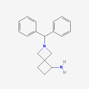 Chemical structure of 2-BENZHYDRYL-2-AZASPIRO[3.3]HEPTAN-5-AMINE
