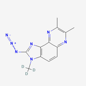 Chemical structure of 2-Azido-3,7,8-trimethyl-3H-imidazo[4,5-f]quinoxaline-d3