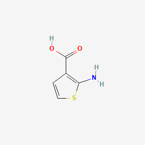 Chemical structure of 2-Aminothiophene-3-carboxylic acid
