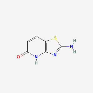 Chemical structure of 2-Aminothiazolo[4,5-b]pyridin-5(4H)-one