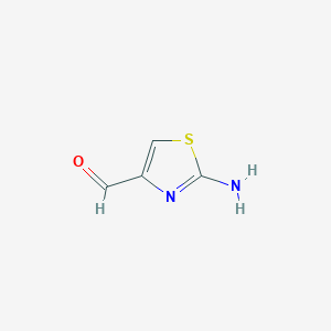 Chemical structure of 2-Aminothiazole-4-carbaldehyde