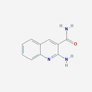 Chemical structure of 2-Aminoquinoline-3-carboxamide