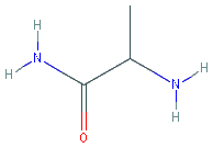 Chemical structure of 2-Aminopropanamide