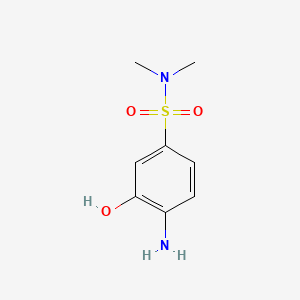 Chemical structure of 2-Aminophenol-5-(N,N-Dimethyl)Sulfonamide