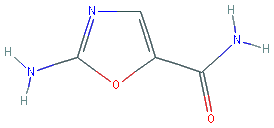 Chemical structure of 2-Aminooxazole-5-carboxamide
