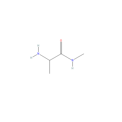 Chemical structure of 2-Amino-N-methylpropanamide hydrochloride