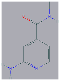 Chemical structure of 2-Amino-N-methylisonicotinamide