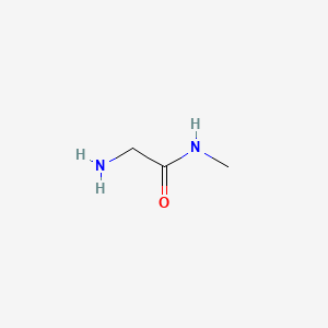 Chemical structure of 2-Amino-N-methylacetamide