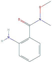 Chemical structure of 2-amino-N-methoxy-N-methylbenzamide