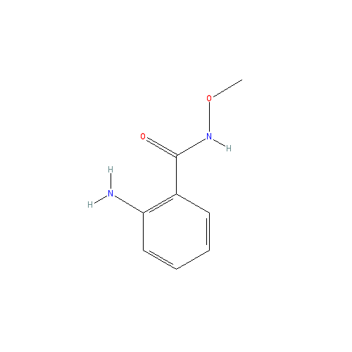 Chemical structure of 2-Amino-N-methoxybenzamide