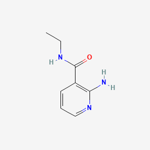 Chemical structure of 2-Amino-N-ethylnicotinamide