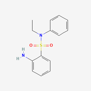 Chemical structure of 2-Amino-N-ethylbenzenesulfonanilide