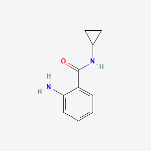 Chemical structure of 2-Amino-N-cyclopropylbenzamide