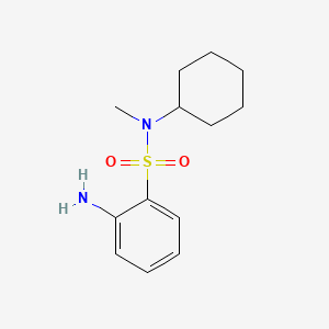 Chemical structure of 2-Amino-N-cyclohexyl-N-methylbenzenesulfonamide