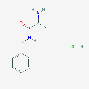 Chemical structure of 2-Amino-N-benzylpropanamide hydrochloride