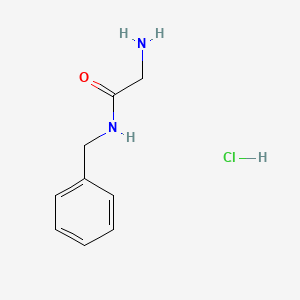 Chemical structure of 2-Amino-N-benzylacetamide hydrochloride