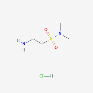 Chemical structure of 2-Amino-N,N-dimethylethanesulfonamide hydrochloride