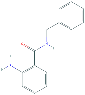 Chemical structure of 2-amino-N-benzylbenzamide