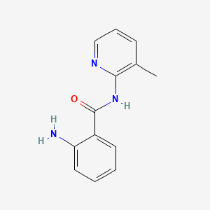 Chemical structure of 2-Amino-N-(3-methylpyridin-2-yl)benzamide
