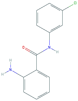 Chemical structure of 2-Amino-N-(3-chlorophenyl)benzamide