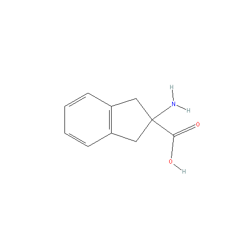 Chemical structure of 2-Aminoindan-2-carboxylic Acid