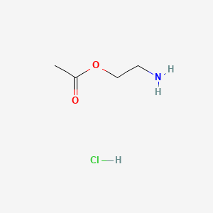 Chemical structure of 2-Aminoethyl acetate hydrochloride