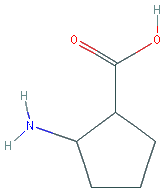 Chemical structure of 2-Aminocyclopentanecarboxylic acid hydrochloride