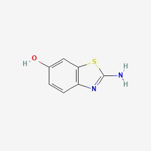 Chemical structure of 2-Amino-6-benzothiazolol