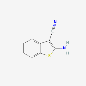 Chemical structure of 2-Aminobenzo[b]thiophene-3-carbonitrile