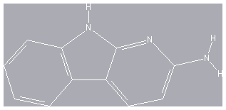 Chemical structure of 2-Amino-9H-pyrido[2,3-b]indole
