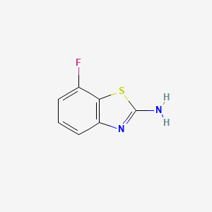 Chemical structure of 7-Fluoro-1,3-benzothiazol-2-amine
