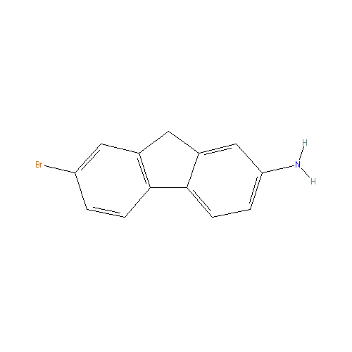 Chemical structure of 2-Amino-7-Bromofluorene