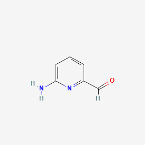 Chemical structure of 2-Amino-6-pyridinecarboxaldehyde