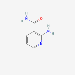 Chemical structure of 2-Amino-6-methylnicotinamide