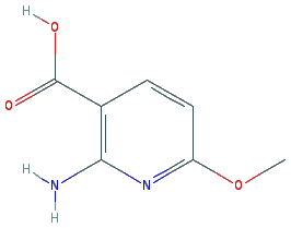 Chemical structure of 2-Amino-6-methoxynicotinic acid