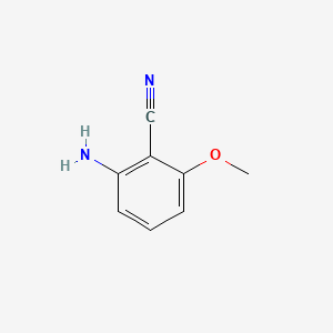 Chemical structure of 2-Amino-6-methoxybenzonitrile