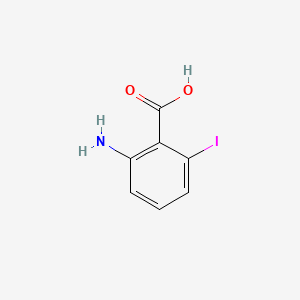 Chemical structure of 2-Amino-6-iodobenzoic acid
