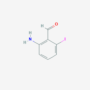 Chemical structure of 2-Amino-6-iodobenzaldehyde