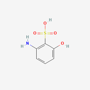 Chemical structure of 2-Amino-6-hydroxybenzenesulfonic acid