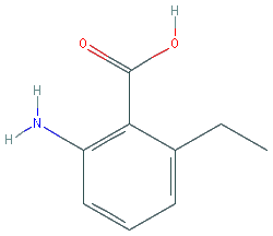 Chemical structure of 2-Amino-6-ethylbenzoic Acid