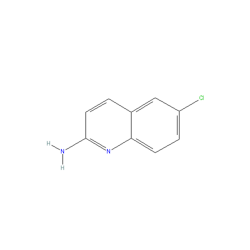 Chemical structure of 6-Chloroquinolin-2-amine