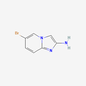 Chemical structure of 6-Bromoimidazo[1,2-a]pyridin-2-amine