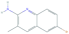 Chemical structure of 2-Amino-6-bromo-3-methylquinoline